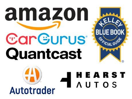 Amazon, CarGurus, Autotrader, Heart Autos, KBB, Quantcast