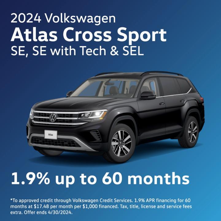 2024 Volkswagen Atlas | 1.9% Up to 60Months