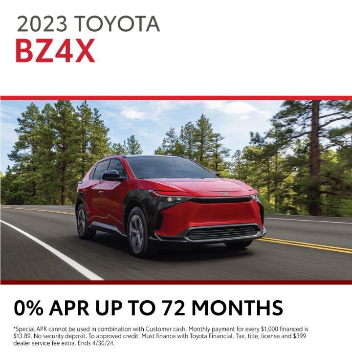 2024 Toyota BZ4X| 0% APR up to 48Months