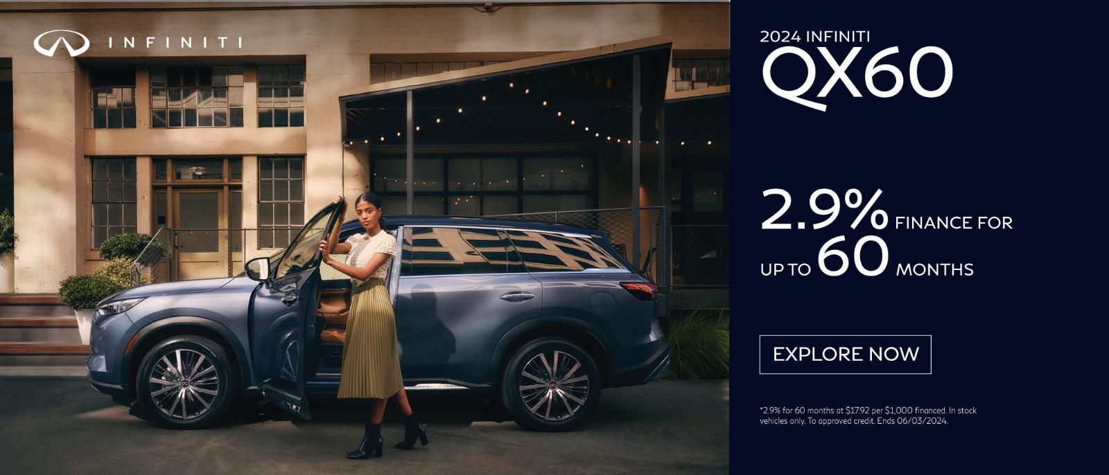 2023 INFINITI QX60 2.9% Finance for up to 60 months