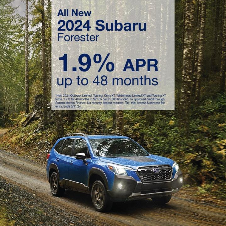 2024 Subaru Forester 1.9% For 48 Months