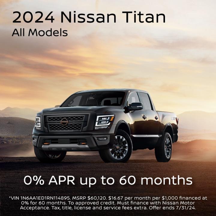 2023 Nissan Titan 0%APR up to 60 months