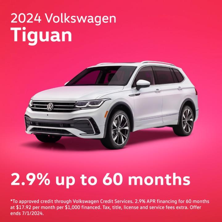 2024 Volkswagen Tiguan Offer | 2.9% up to 60Months