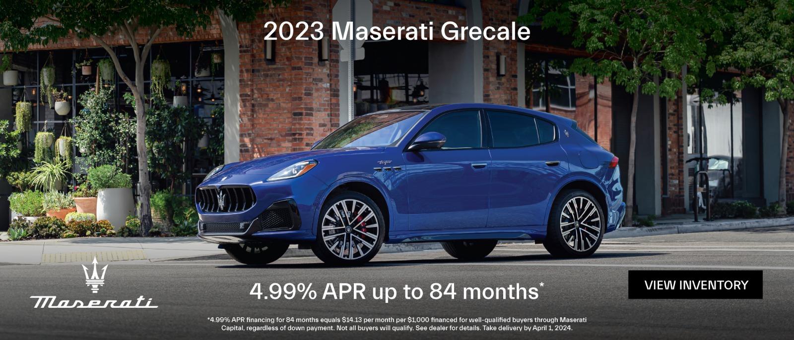 2024 Maserati Grecale 4.99% APR up to 84 months*