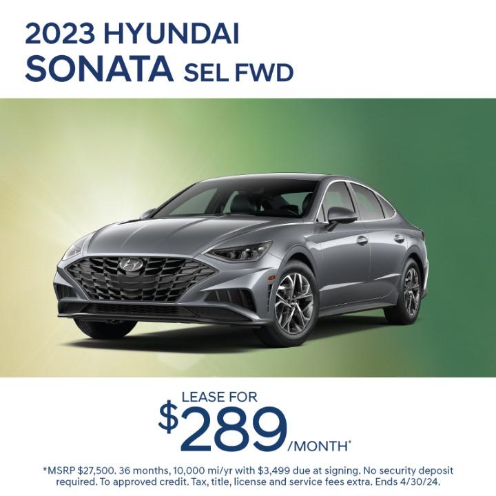 2023 Hyundai Sonata lease for $289