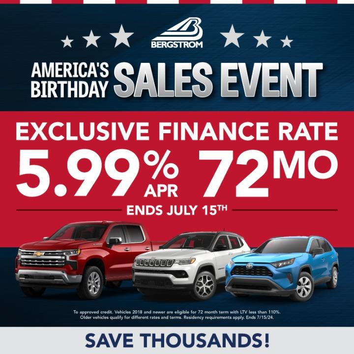 America's Birthday Sales Event