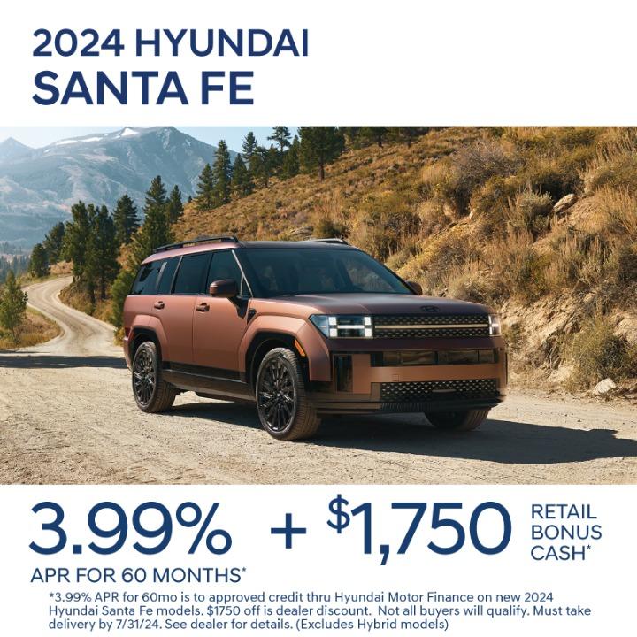 2023 Hyundai Santa FE Mobile 3.99% Apr up to 60 months