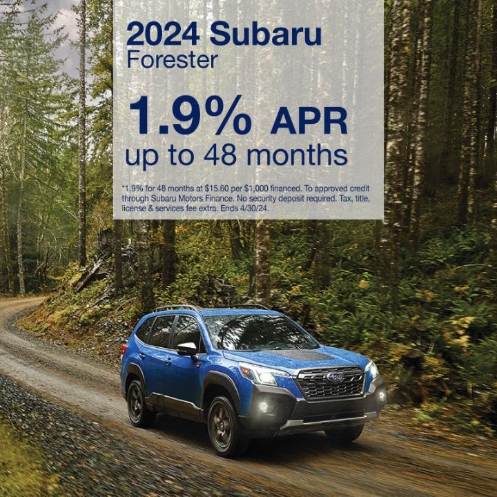 2024 Subaru Forester 1.9% For 48 Months