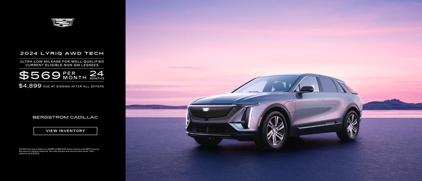 2024 Cadillac Lyriq Mobile lease for $569 per month for 24 months
