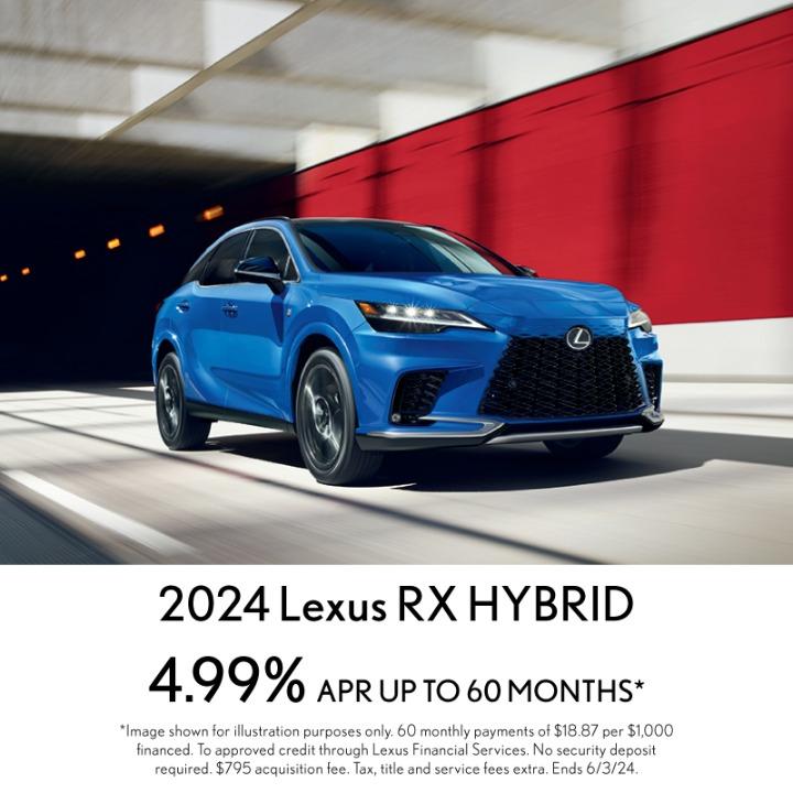 2024 Lexus RX 4.99% APR Up to 60months