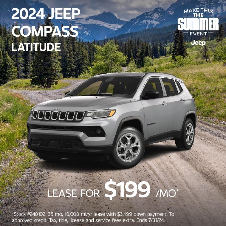 2024 Jeep Compass lease for $199 per month