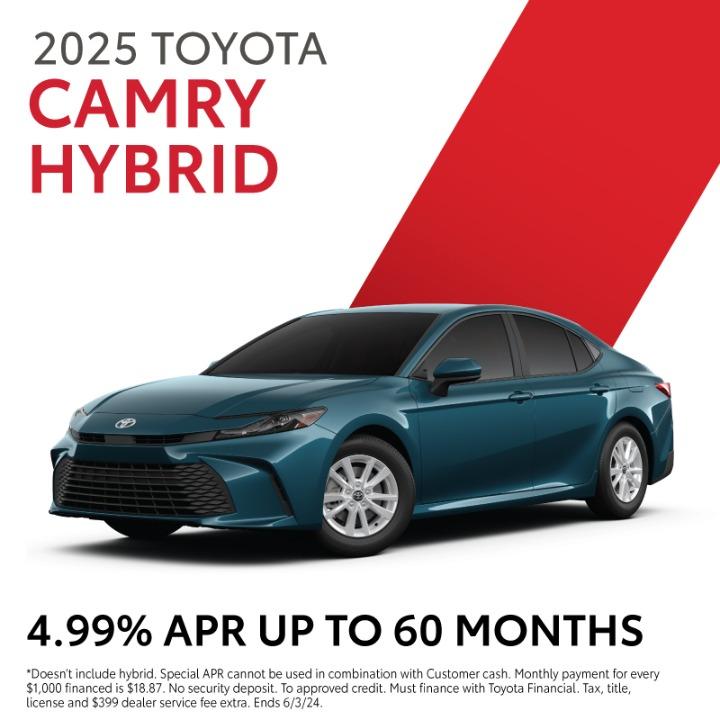 2025 Toyota Camry Hybrid| 4.99% APR up to 60Months