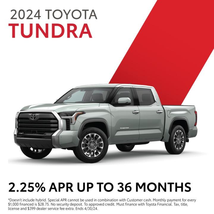 2024 Toyota Tundra | 2.25% APR up to 36 Months