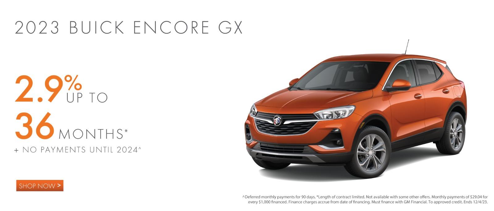 NEW 2023 Buick Encore GX 2.9% up to 36 months