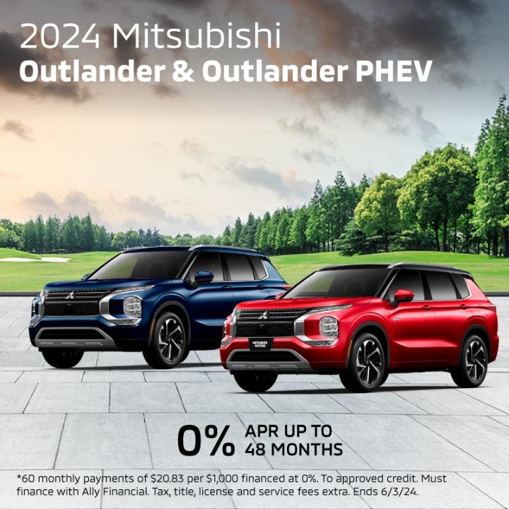 2023 Mitsubishi Outlander & Outlander PHEV | 0% APR for up to 48 Months