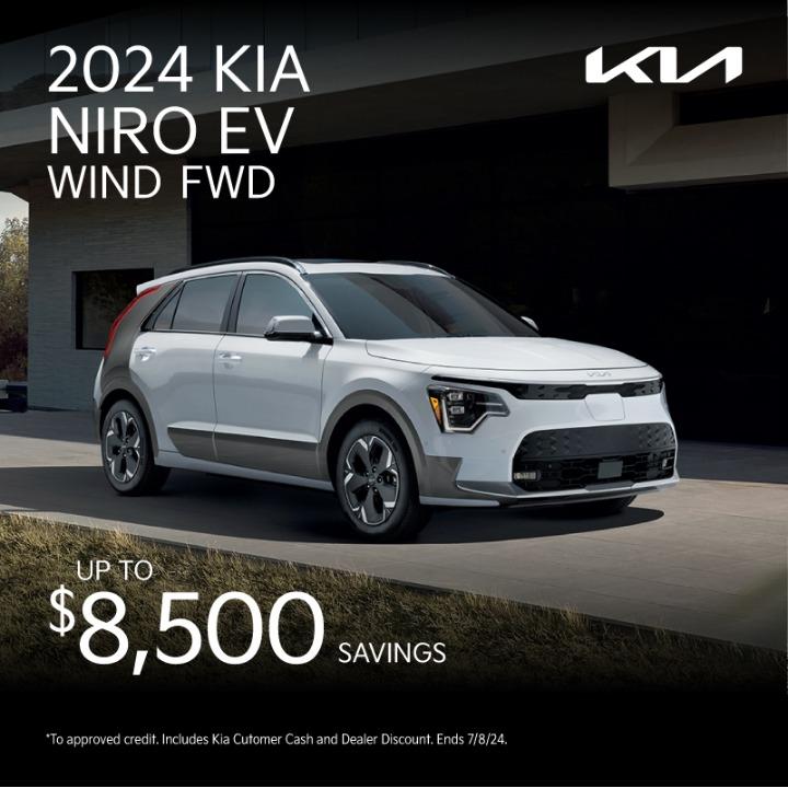 2024 Kia Niro EV Up to $8,500 savings