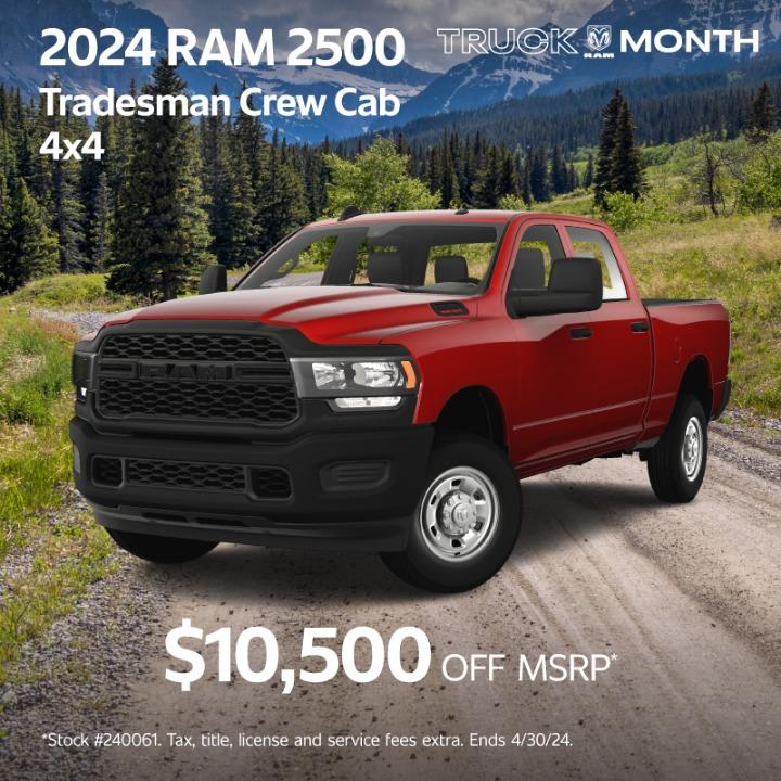 2024 Ram 2500 Big Horn $10,500 off MSRP