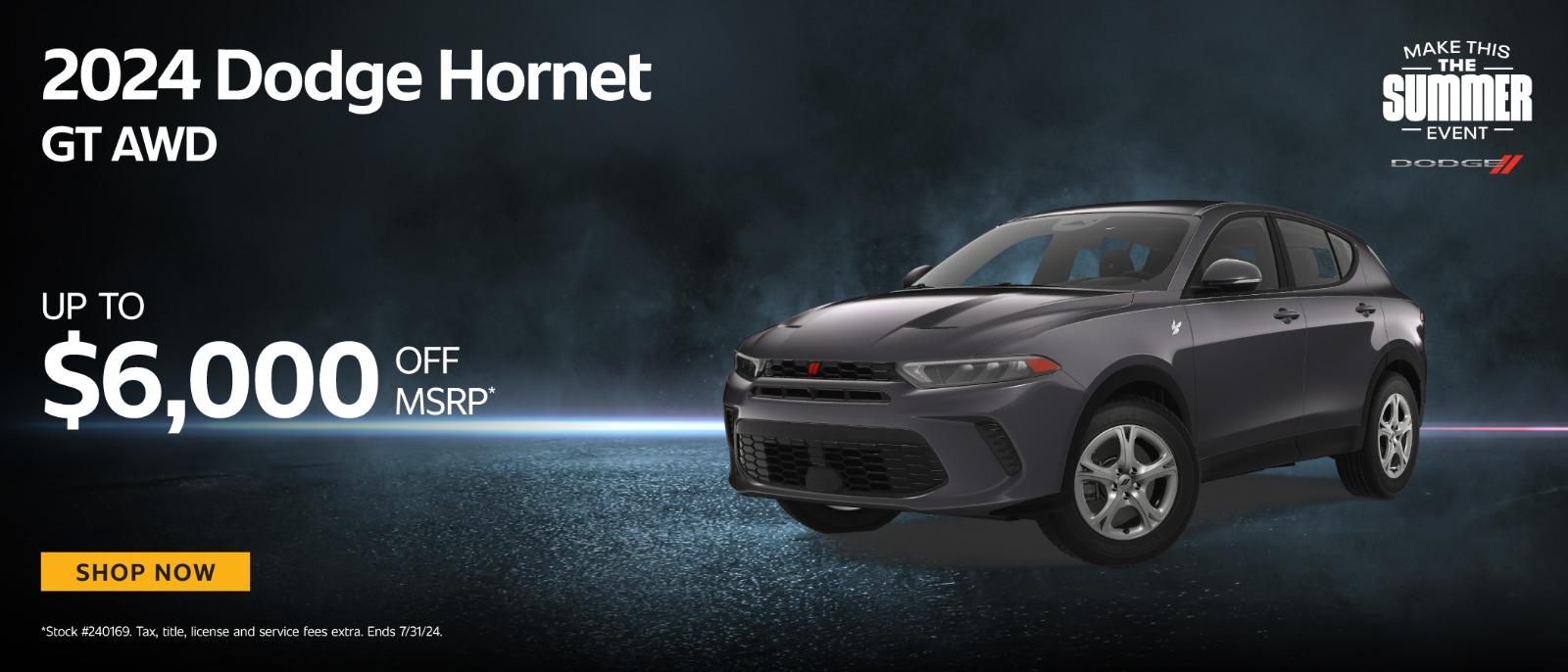 2024 Dodge Hornet Up to $6,00 off MSRP