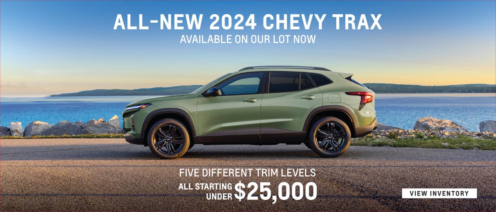 All New 2024 Chevy Trax Available on our lot now