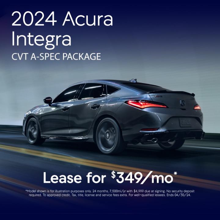 2024 Acura Integra Lease for $349per month