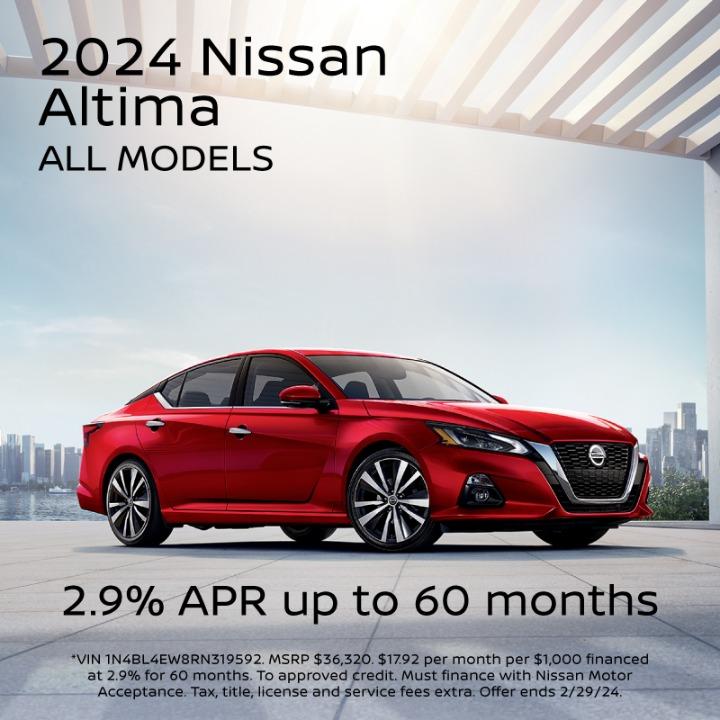 2024 Nissan Altima | 2.9% APR up to 60months