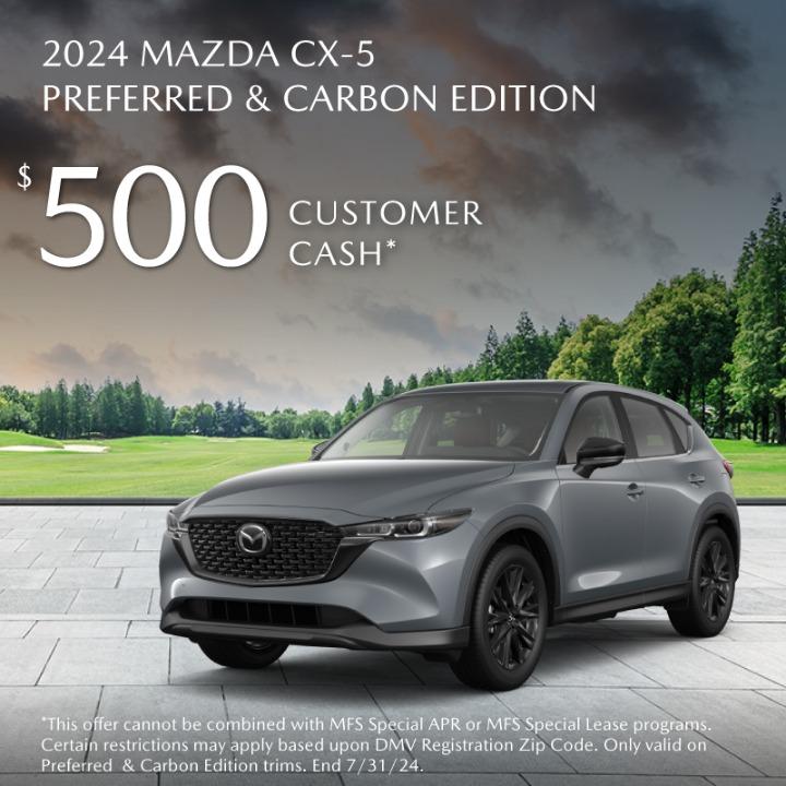 2024 Mazda CX-5 $500 Customer Cash