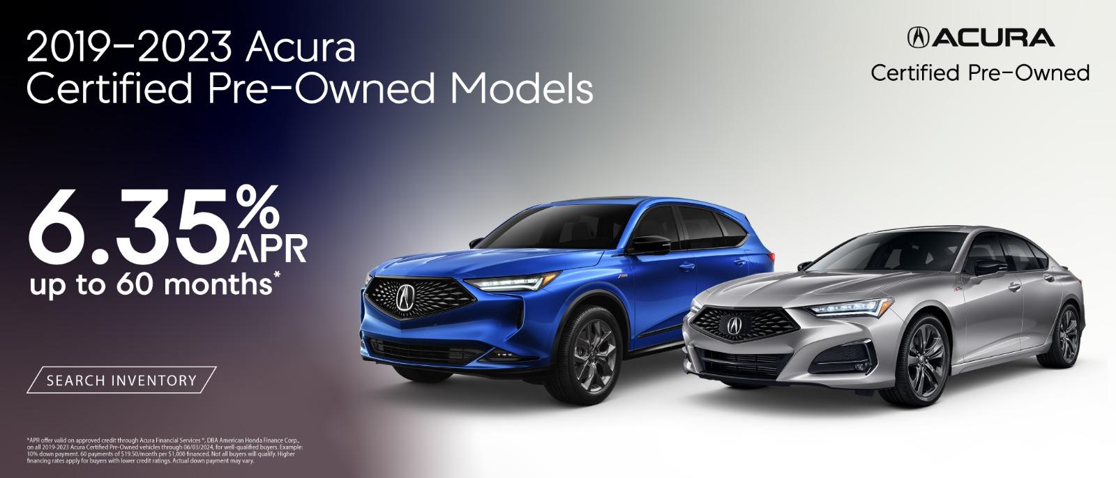 2019-2023 Certified Pre-Owned Acura 6.35% APR 60months*
