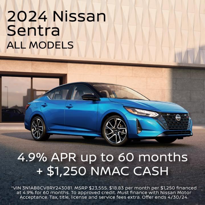 2024 Nissan Sentra Mobile| 4.9% APR up to 72 Months