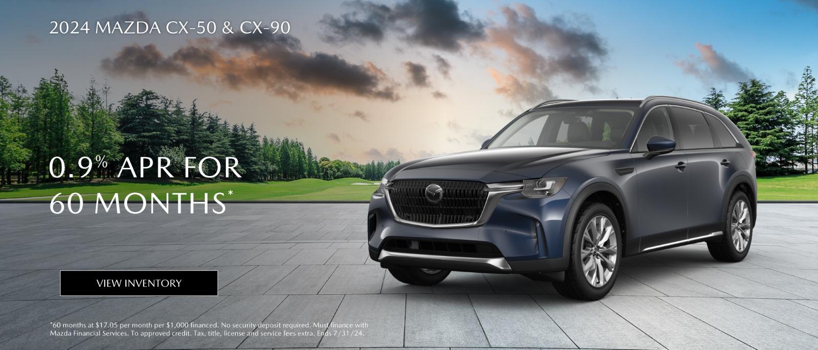 2024 Mazda CX-50 and cx90 0%APR for 60 months