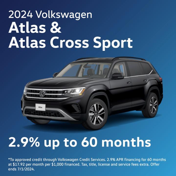 2024 Volkswagen Atlas | 2.9% Up to 60Months