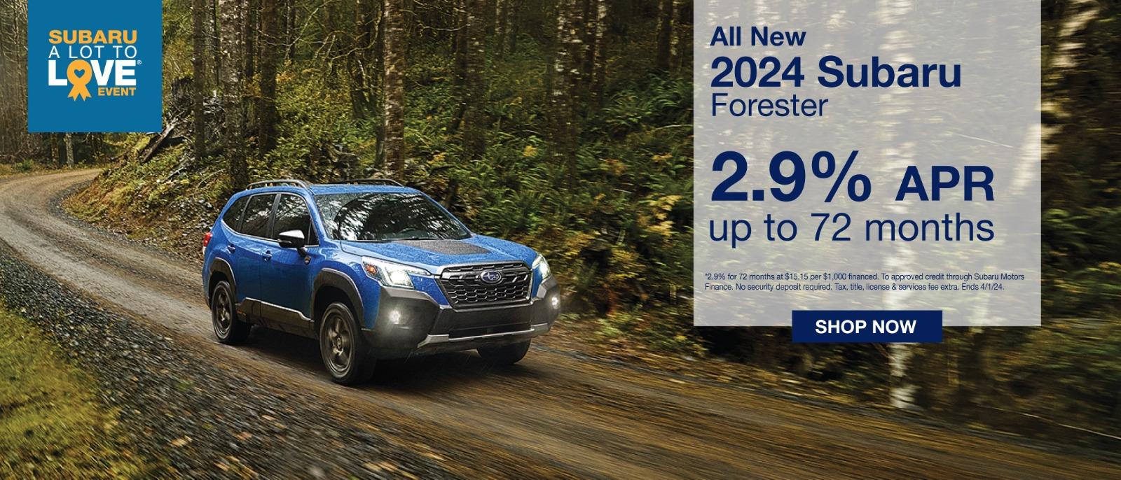 2024 Subaru Forester 2.9% For 48 Months