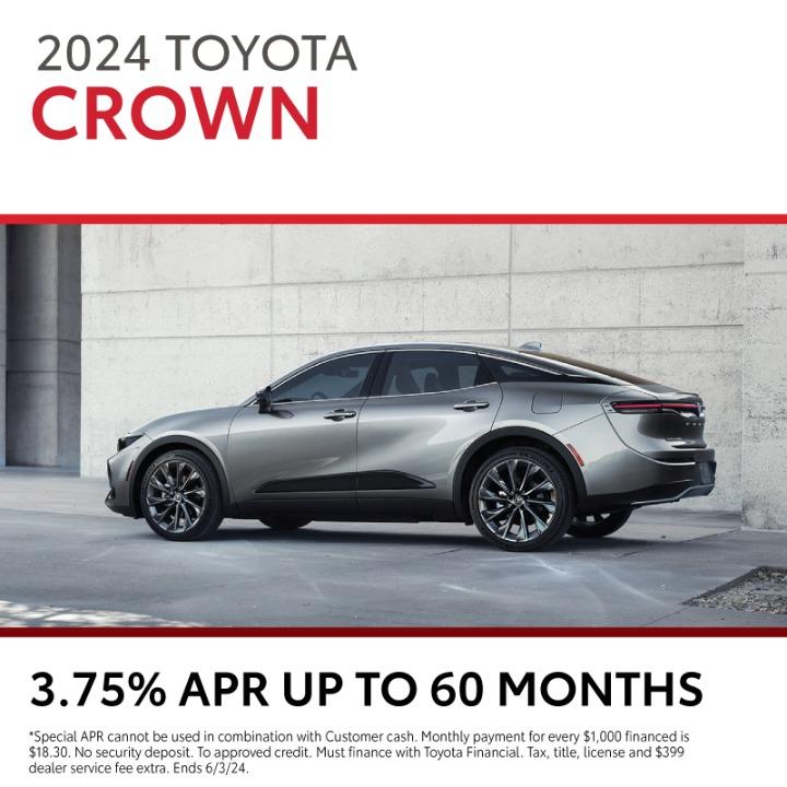 2024 Toyota Crown | 3.75% APR up to 60 months