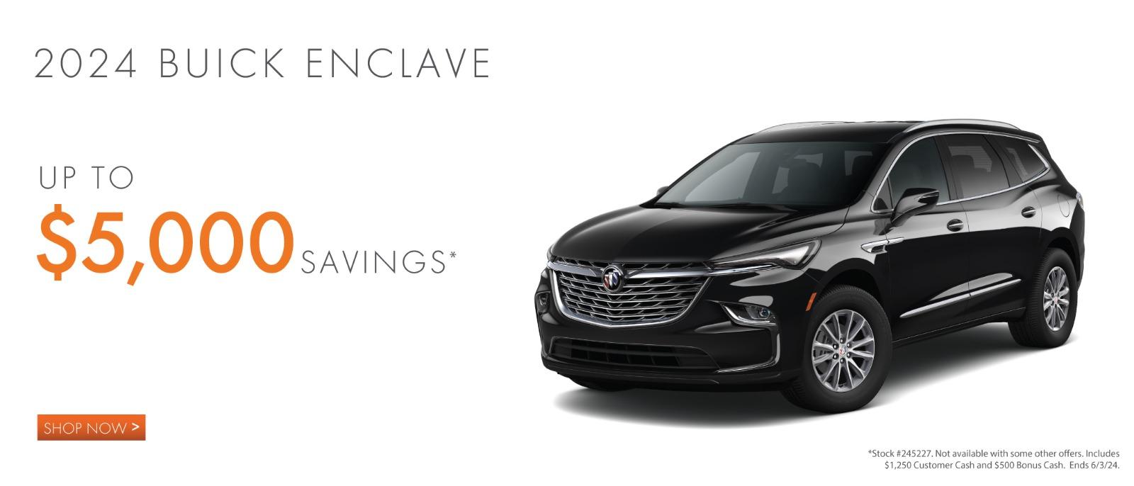 2024 Buick Enclave up to $5,000 Savings