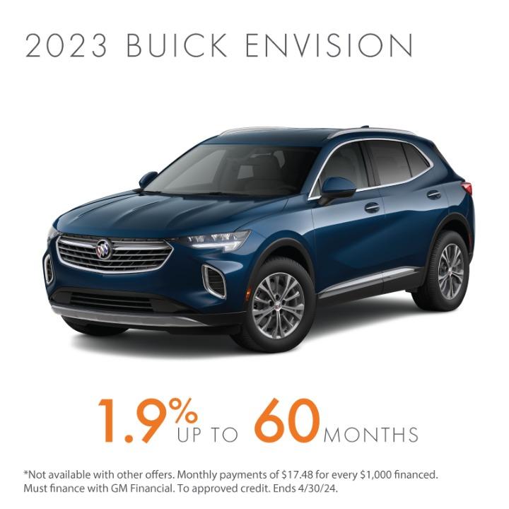 2023 Buick Envision 1.9% up to 60 months