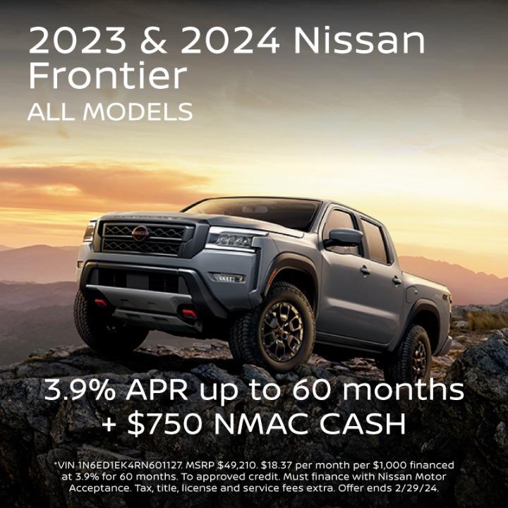 All New 2023 & 2024 Nissan Frontier | 3.9% APR up to 60 Months