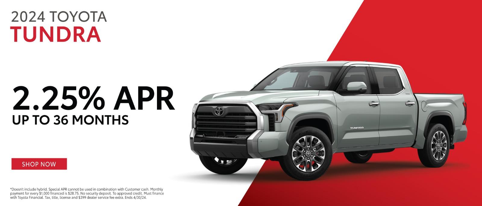2024 Toyota Tundra | 2.25% APR up to 36 Months