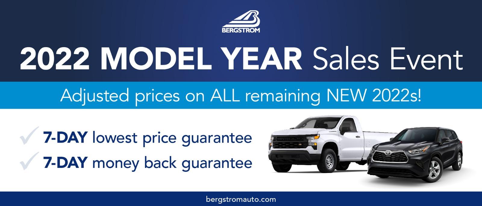 2022 Model Year Sales Event Adjusted Prices on ALL remaining New 2022s
