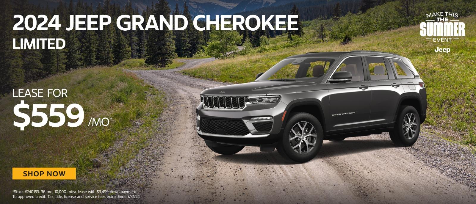 2024 Jeep  Grand Cherokee Lease for $559 per month