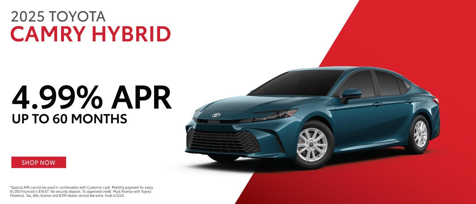 2024 Toyota Camry Hybrid| 4.99% APR up to 60Months