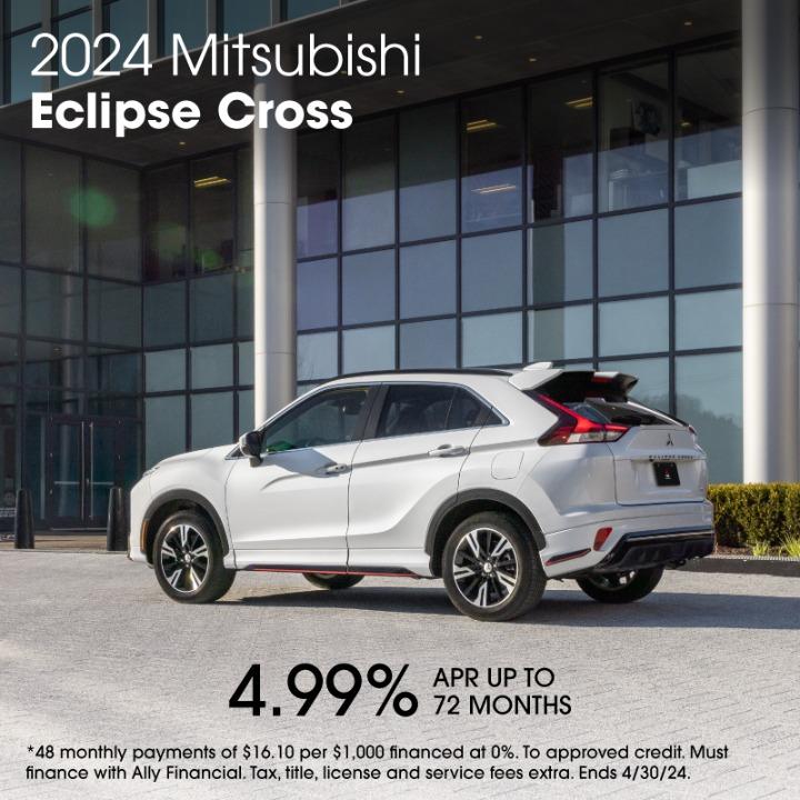 2024 Mitsubishi eclipse cross 4.99% APR for 72 months