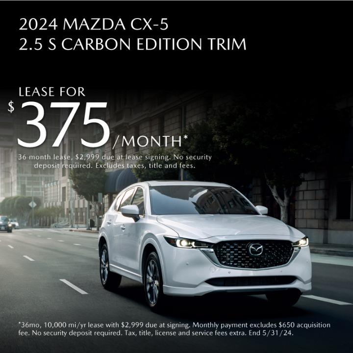 2024 Mazda  CX-5 lease for $375 per month