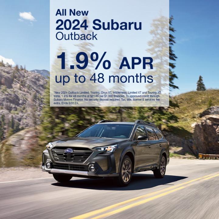 2024 Subaru Outback 1.9% for 48 months