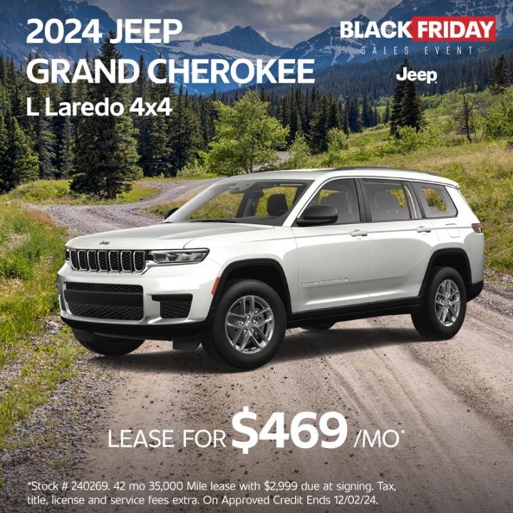 2024 Jeep Grand Cherokee Limited 4x4 lease for $469per month