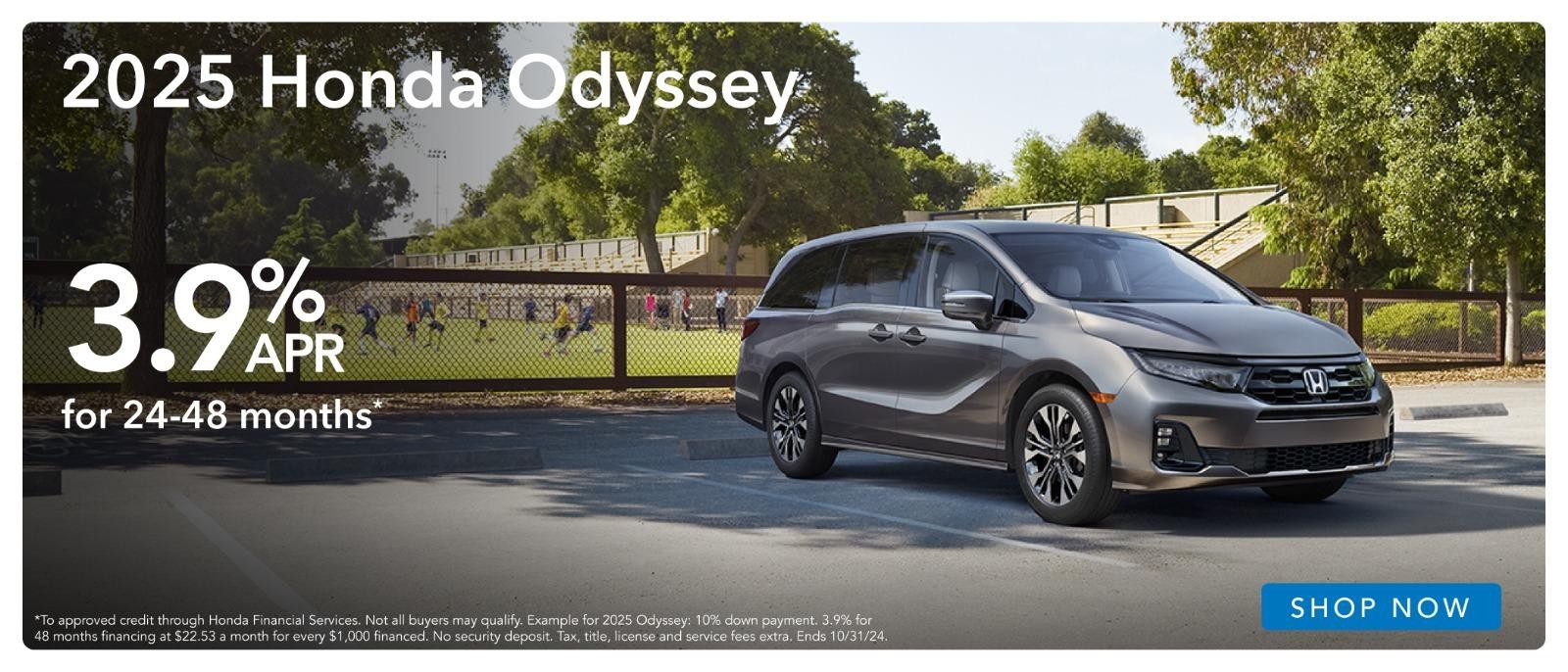 2025 Honda Odyssey 3.9%Apr for 24-48months