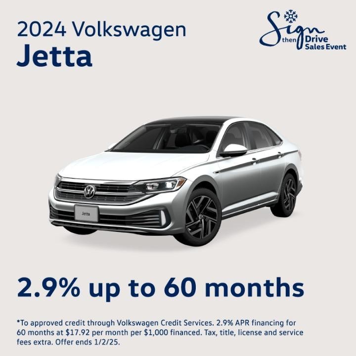 2025 Volkswagen Jetta 2.9%APR up to 60months