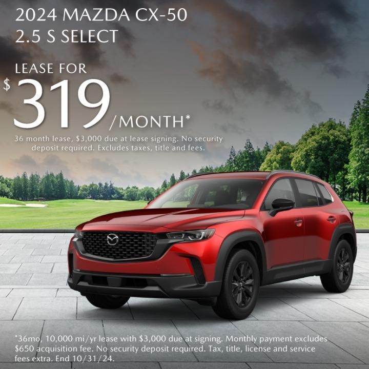 2024 Mazda  CX-5O lease for $319 per month for 36 moths