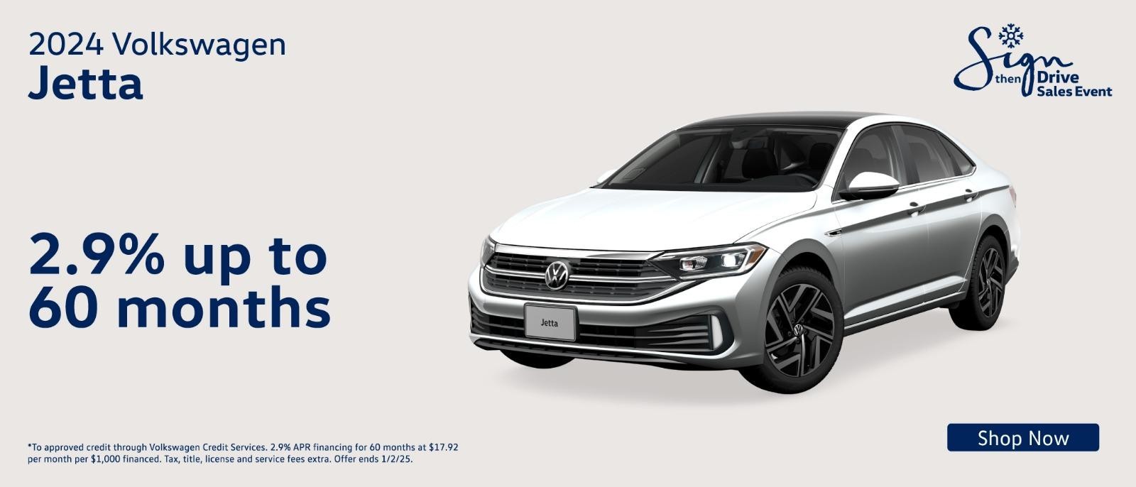 2025 Volkswagen Jetta 2.9%APR up to 60months