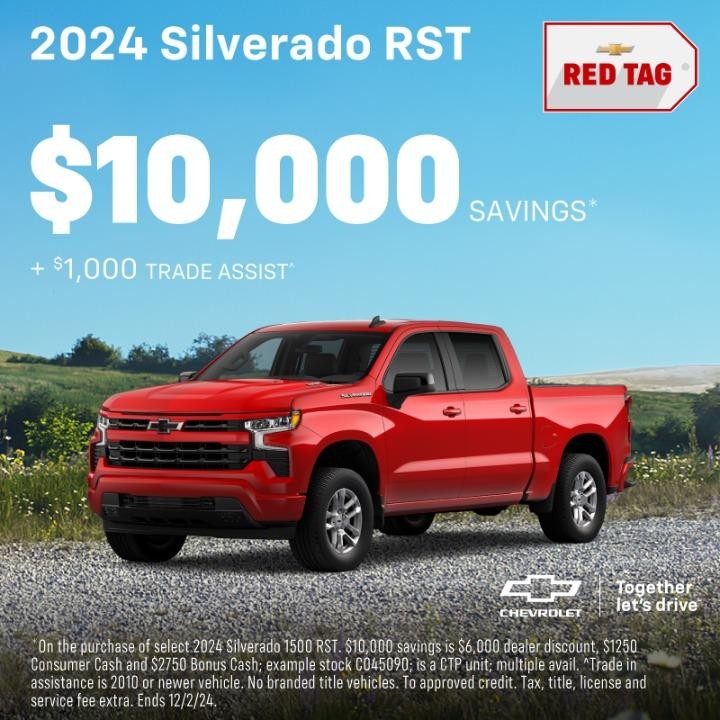 2024 Chevy Silverado 1500$10,000 Savings