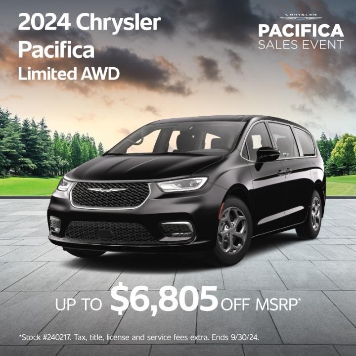 2024 Chrysler Pacifica up to $8000 off MSRP