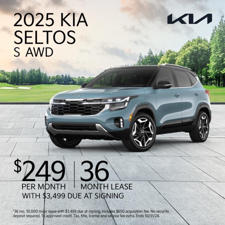 2025 Kia Seltos $249 per month for 36 months